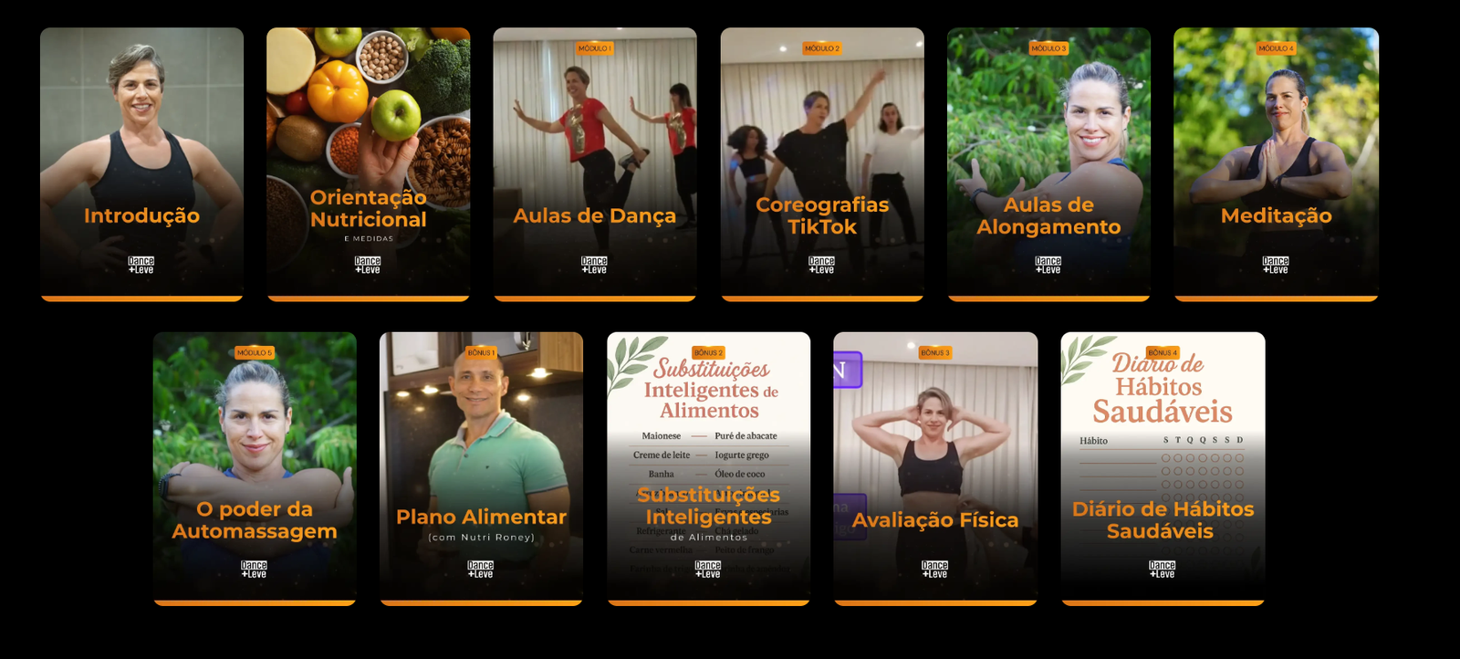 Todos os módulos e bônus do Dance + Leve